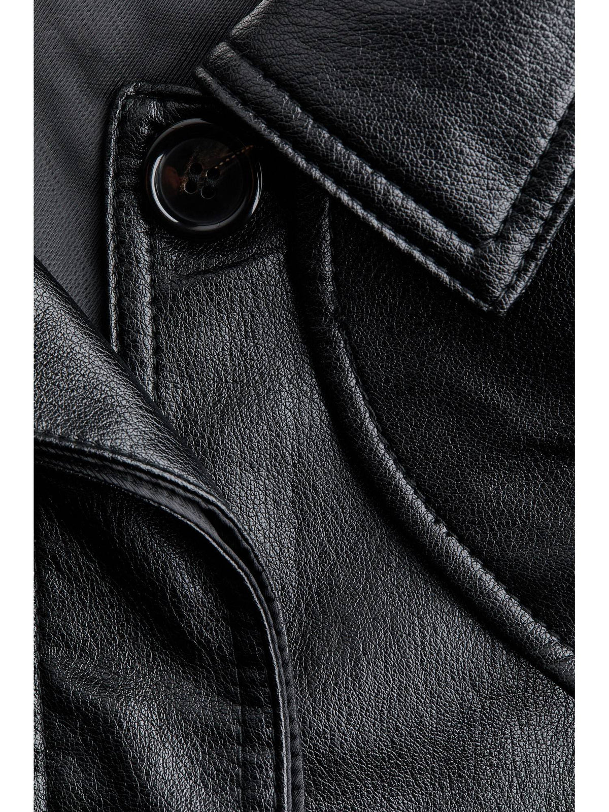 Women Black Oversized Coated Jacket | JC78 - view 7