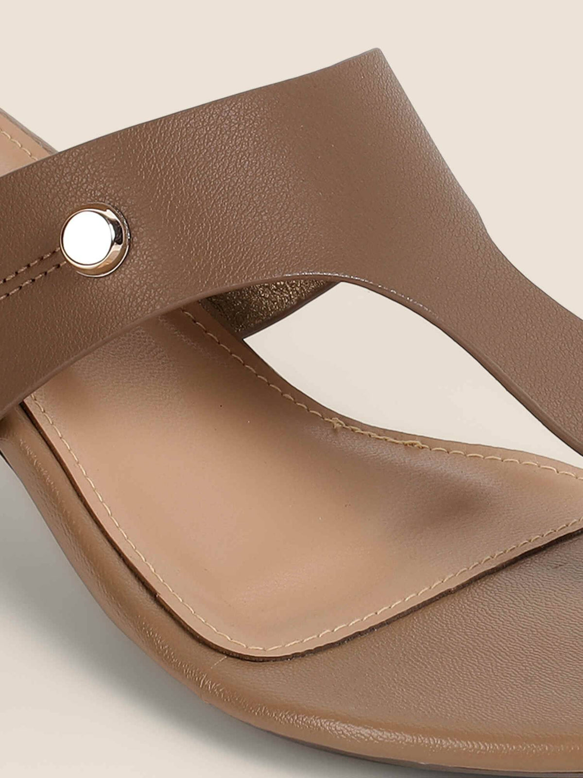 Women Beige Kitten Heels | H78 - view 9