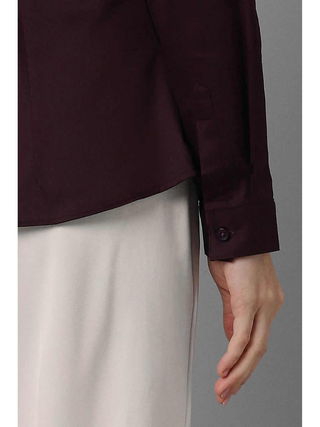 Women Purple Solid Long Sleeves Shirt | S67 - view 6