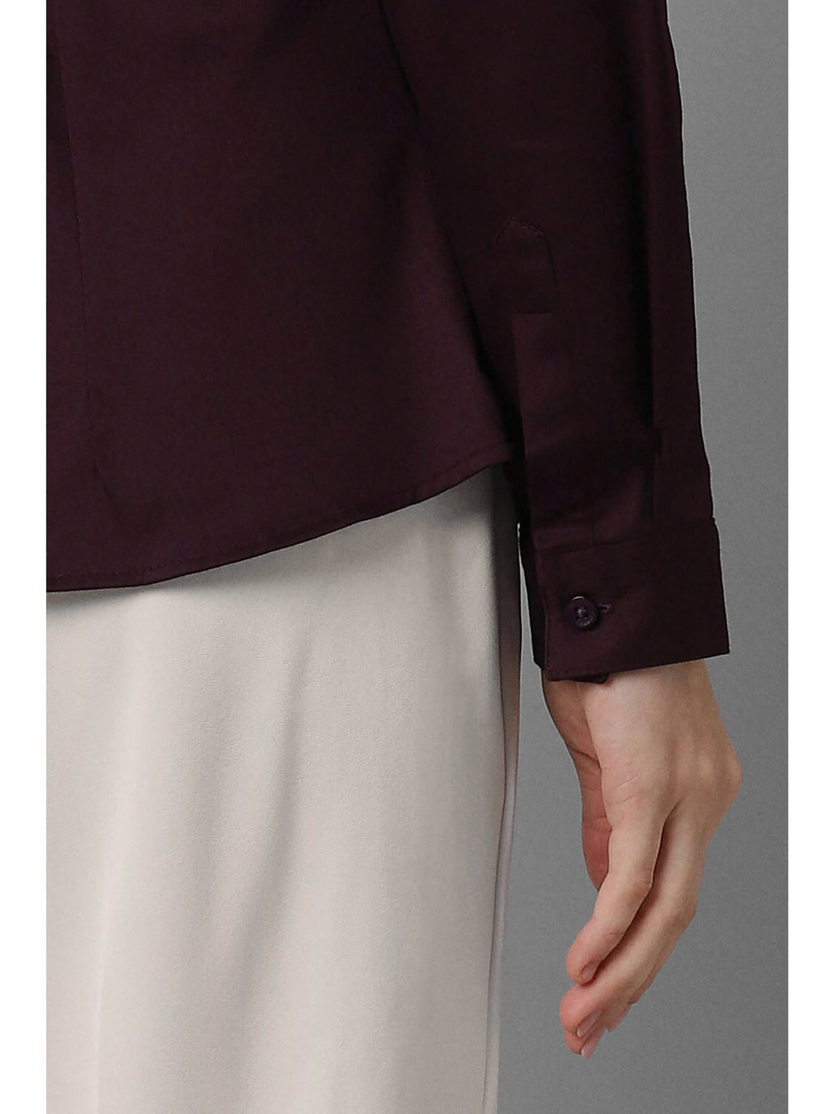 Women Purple Solid Long Sleeves Shirt | S67 - view 6