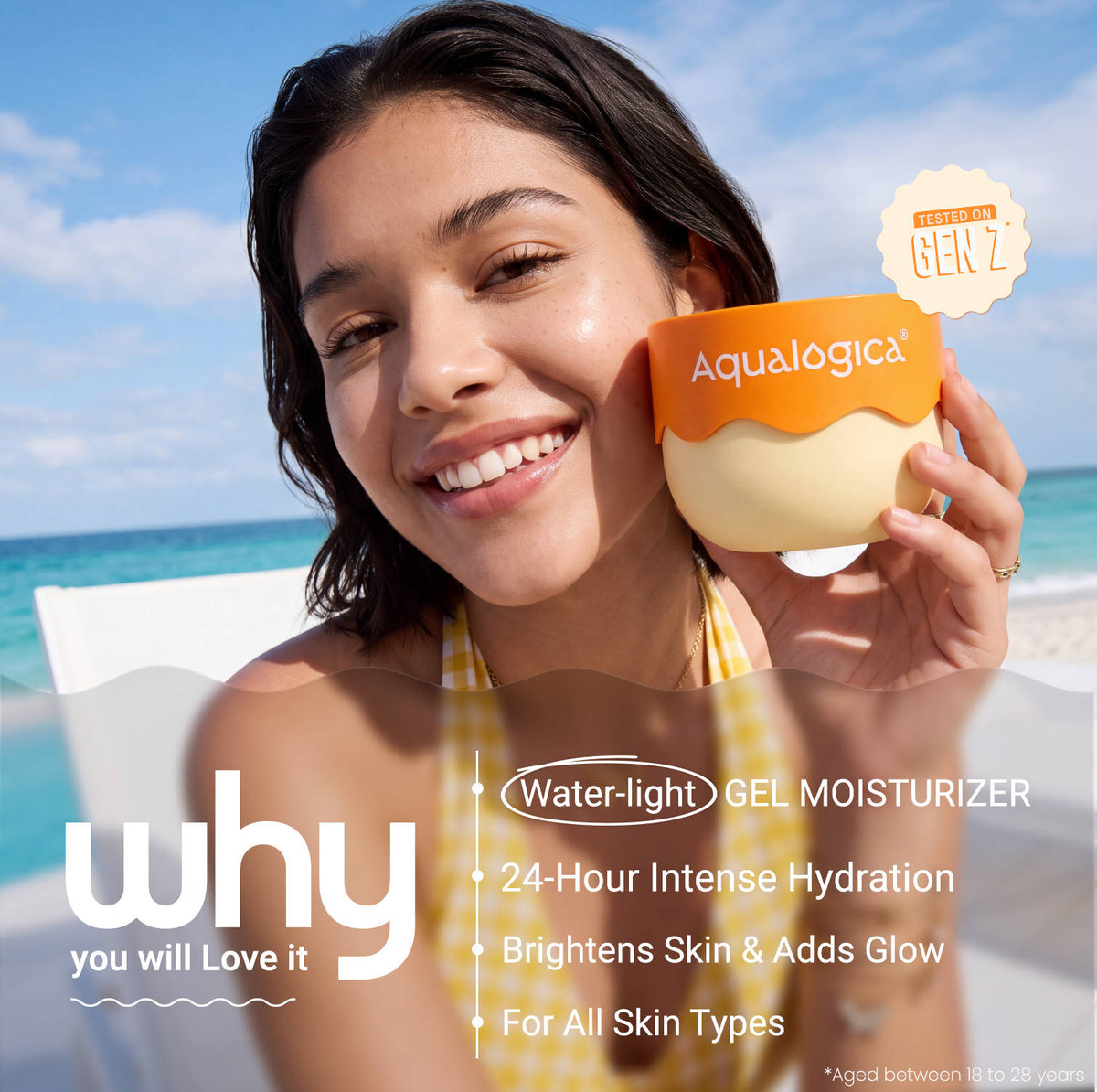 Glow+ Hydra Gel Moisturizer With Papaya & Vitamin C For 24 Hour Intense Hydration | FC3 - view 4