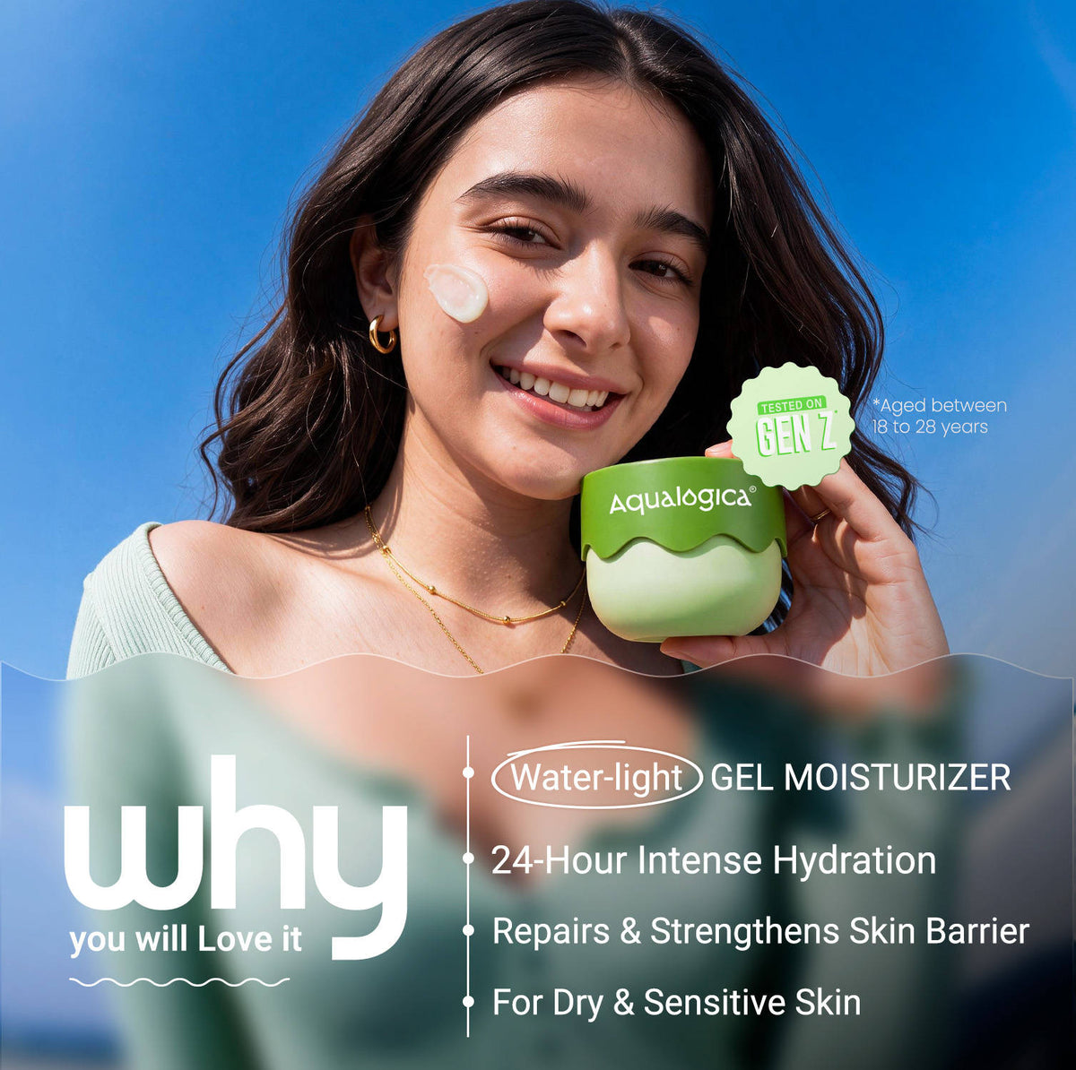 Barrier+ Hydra Gel Moisturizer With 5 Ceramides & Avocado For 24 Hour Intense Hydration | FC3 - view 4
