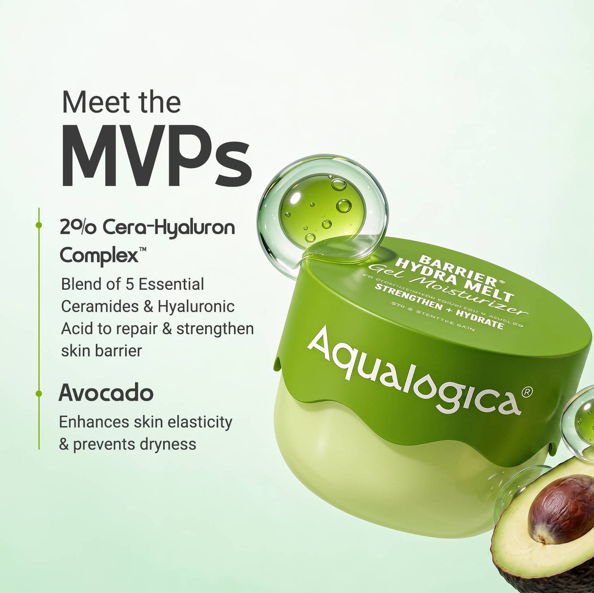 Barrier+ Hydra Gel Moisturizer With 5 Ceramides & Avocado For 24 Hour Intense Hydration | FC3 - view 5