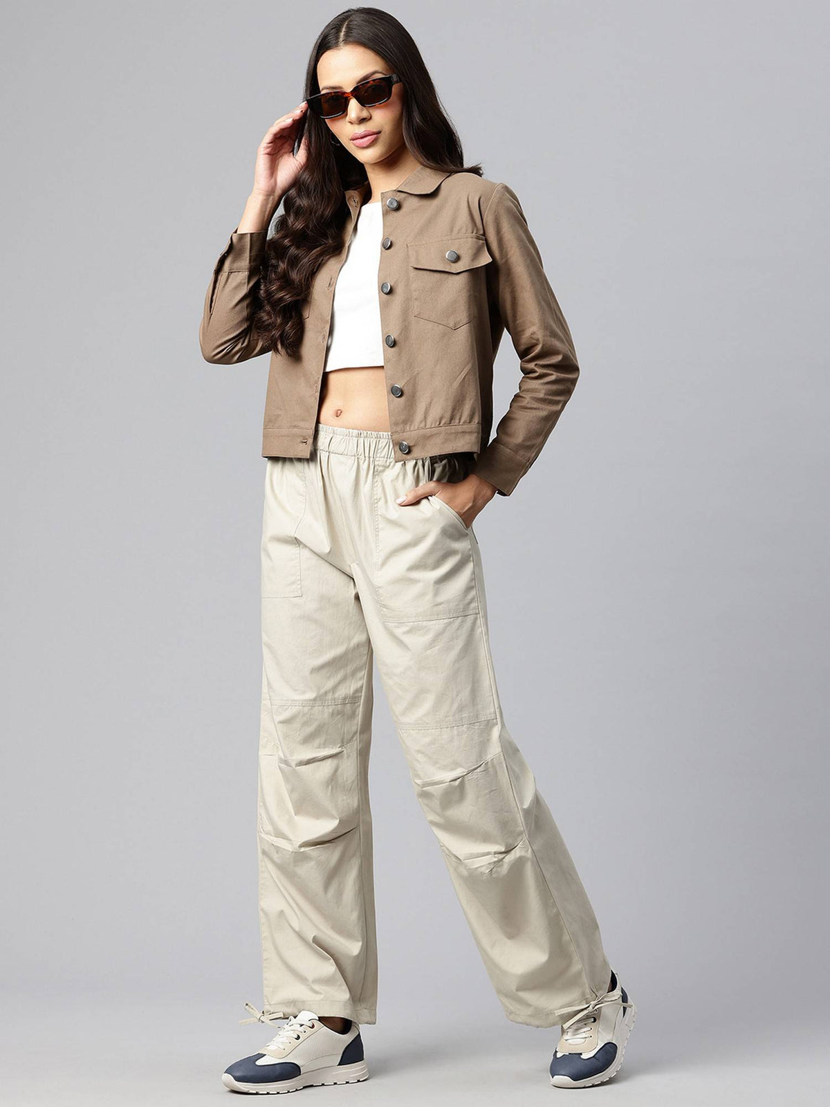 Women's Black Solid Pure Cotton Denim Jacket | JC78 - view 26