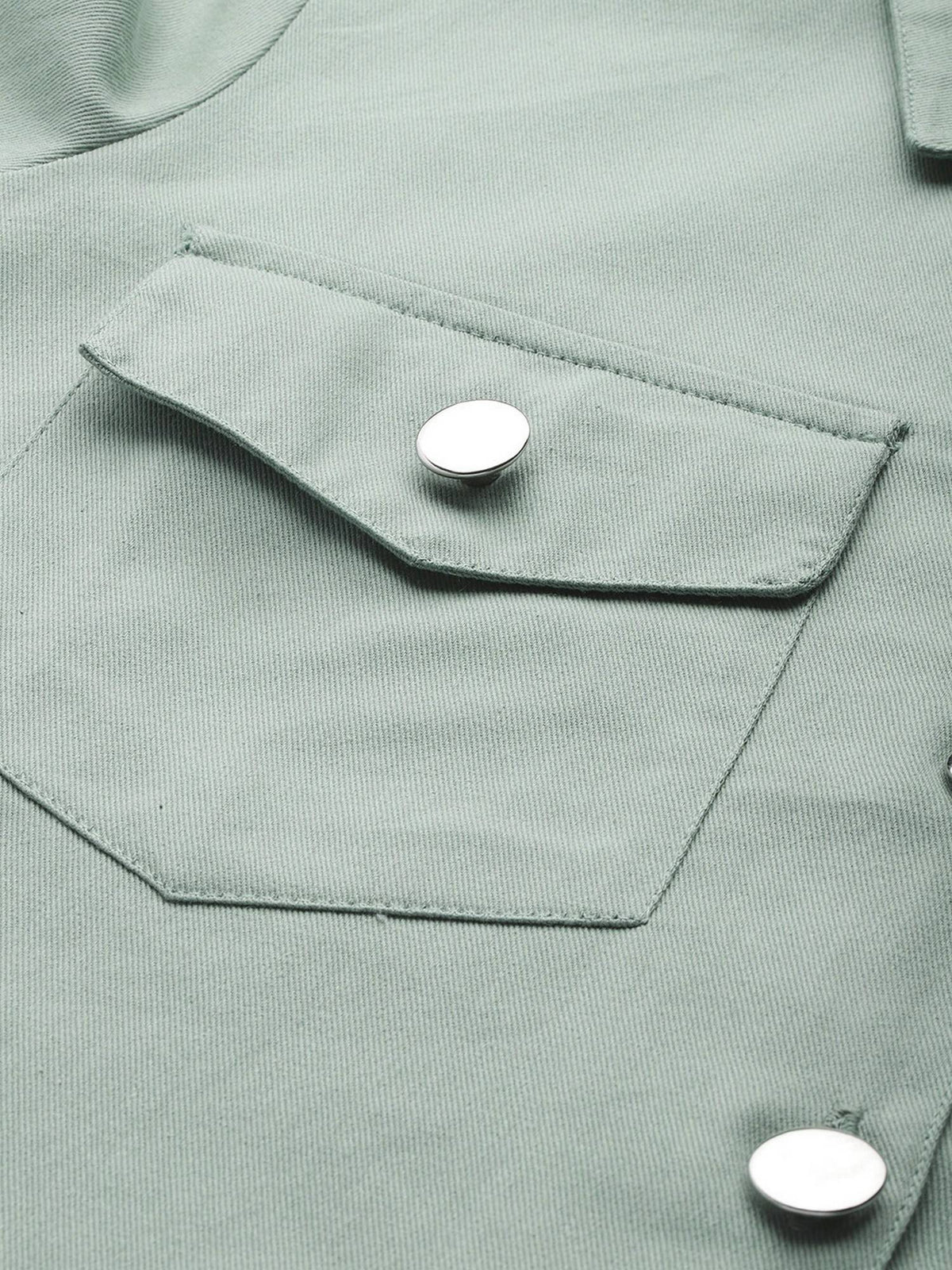 Women's Black Solid Pure Cotton Denim Jacket | JC78 - view 41