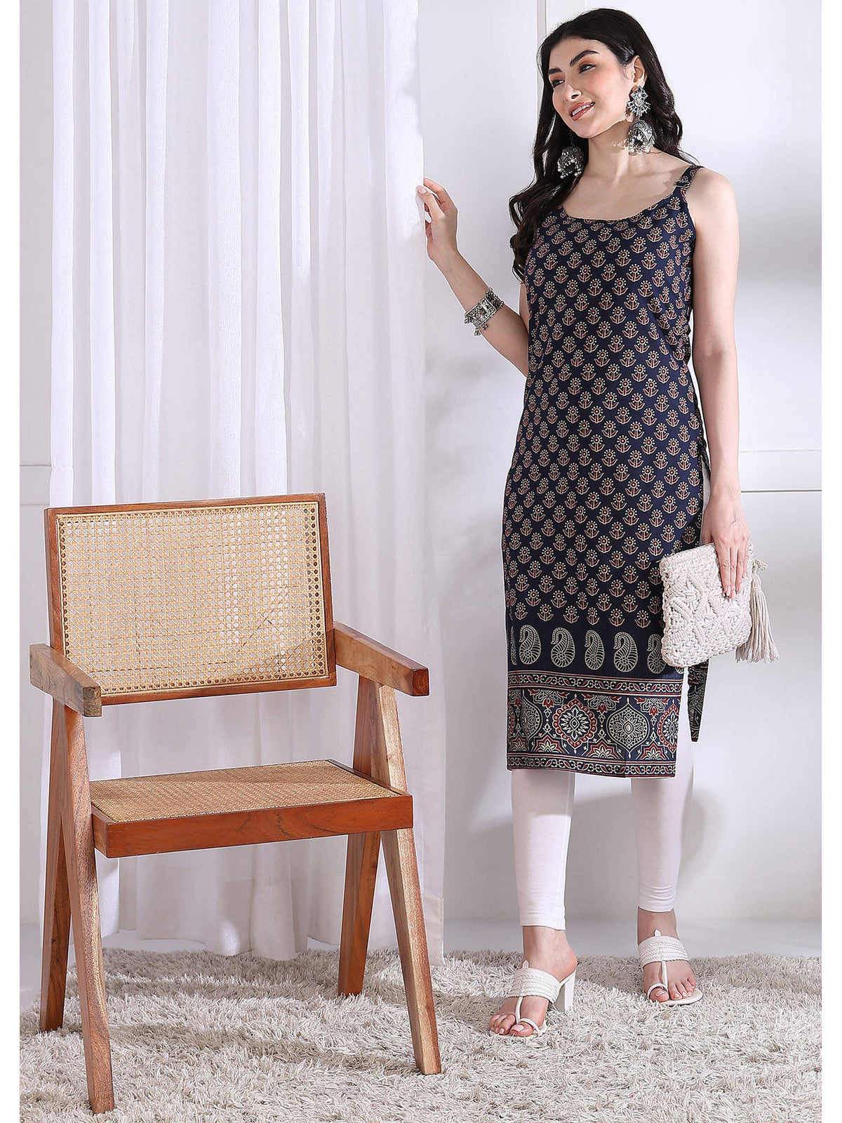 Women Maroon Floral Kurta | FY93 - view 31