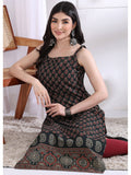 Women Maroon Floral Kurta | KDG - view 17