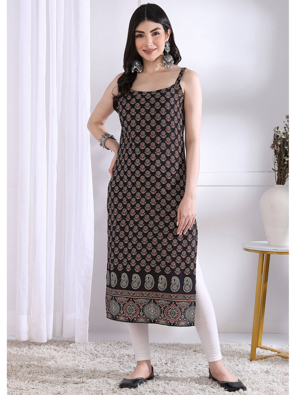 Women Maroon Floral Kurta | FY93 - view 16