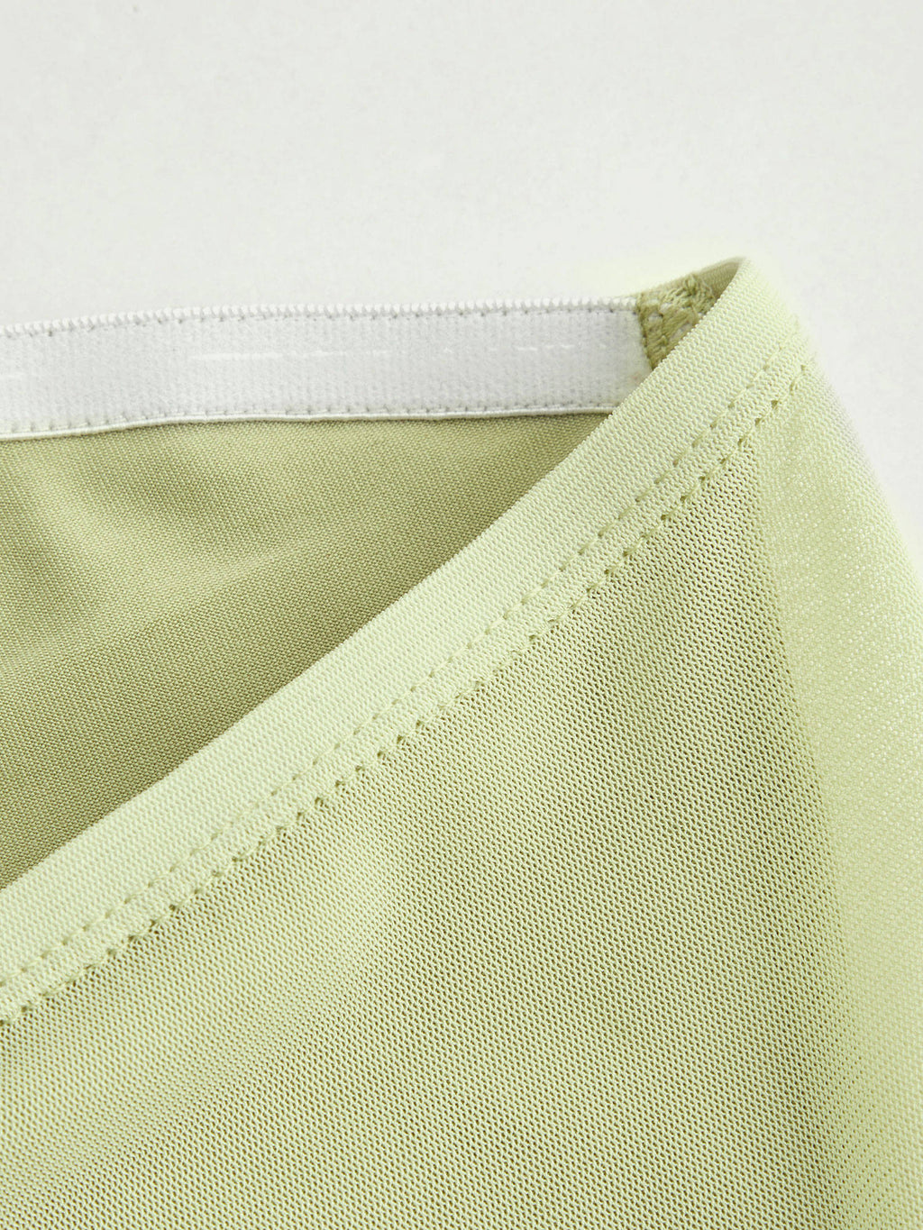 Mesh Solid O-ring Lettuce Trim Knotted Tube Top | TT90 - view 31