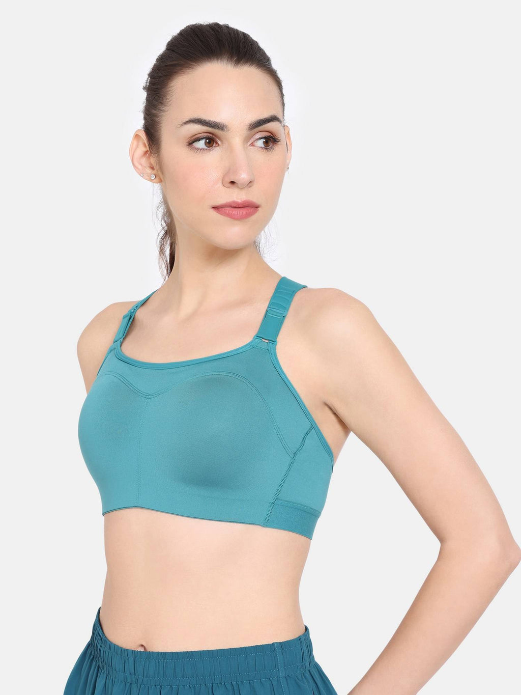 Zelocity High Impact Quick Dry Sports Bra - Castlerock | sb09 - view 14