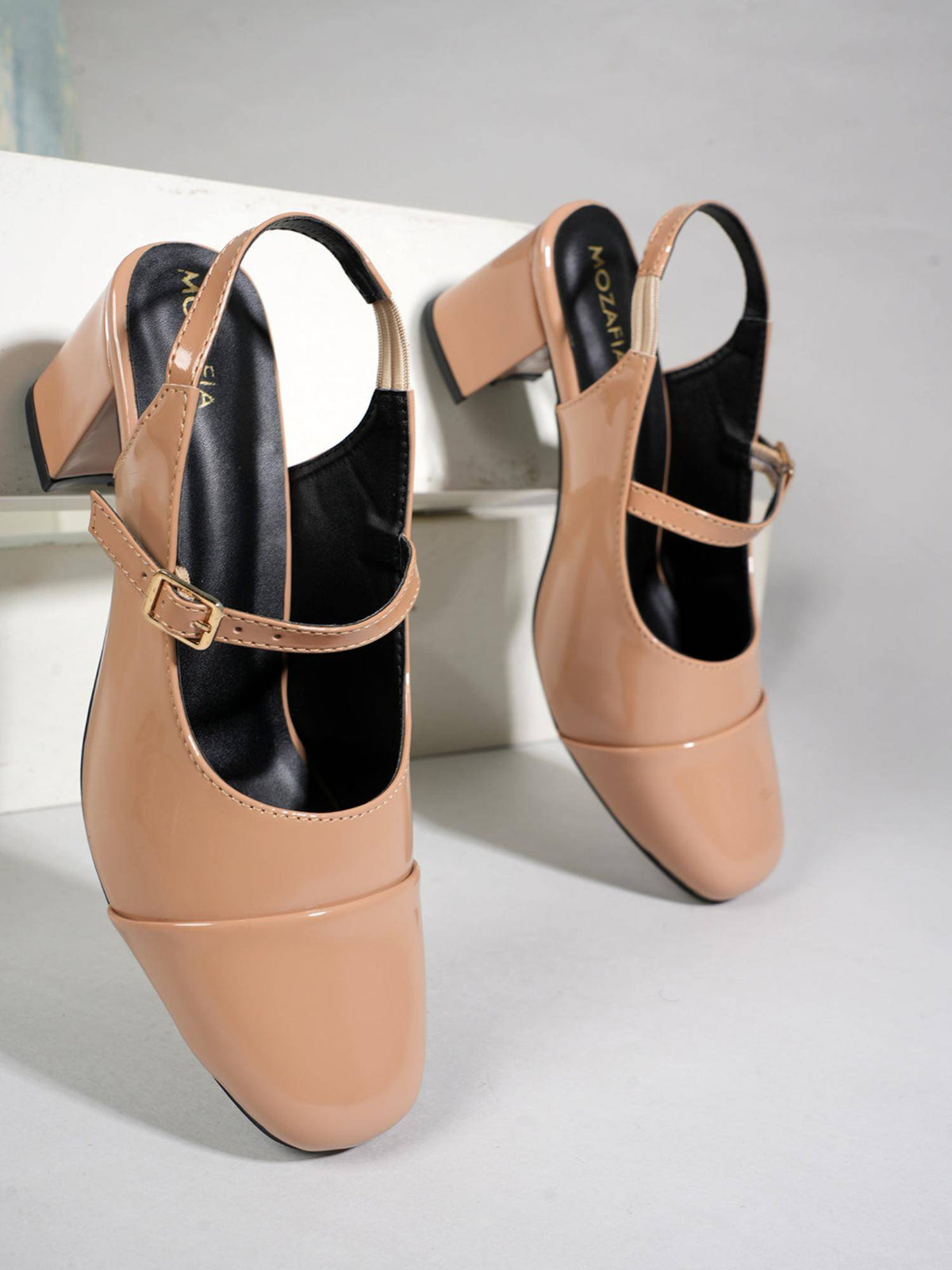 Women Mules Heels - Beige | H78 - view 3