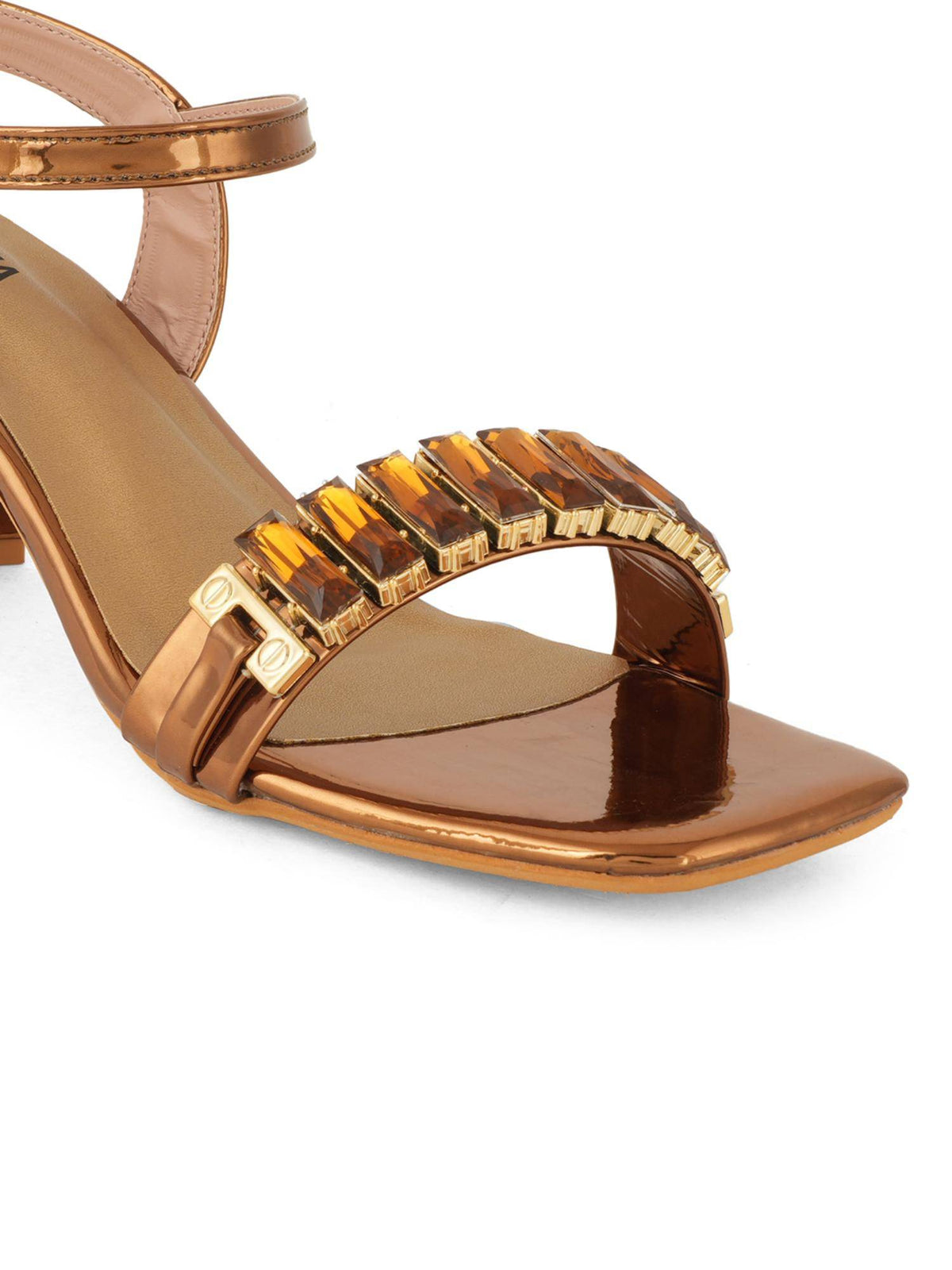 Women Sandal Heels - Gold | H78 - view 3