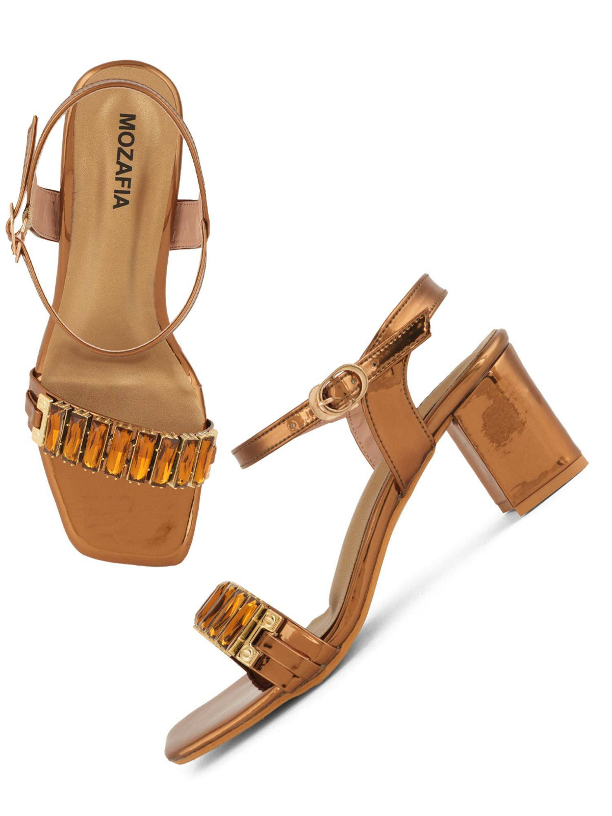 Women Sandal Heels - Gold | H78 - view 8