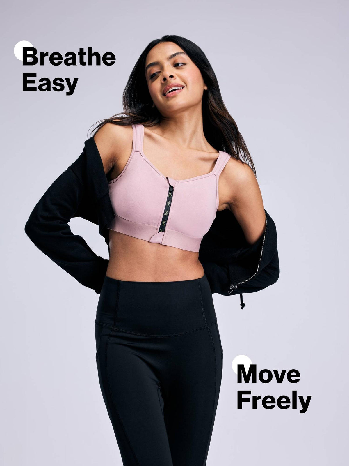 Full Coverage Front Open High Impact Posture Correcting Sports Bra NYK907 Blue | sb09 - view 11