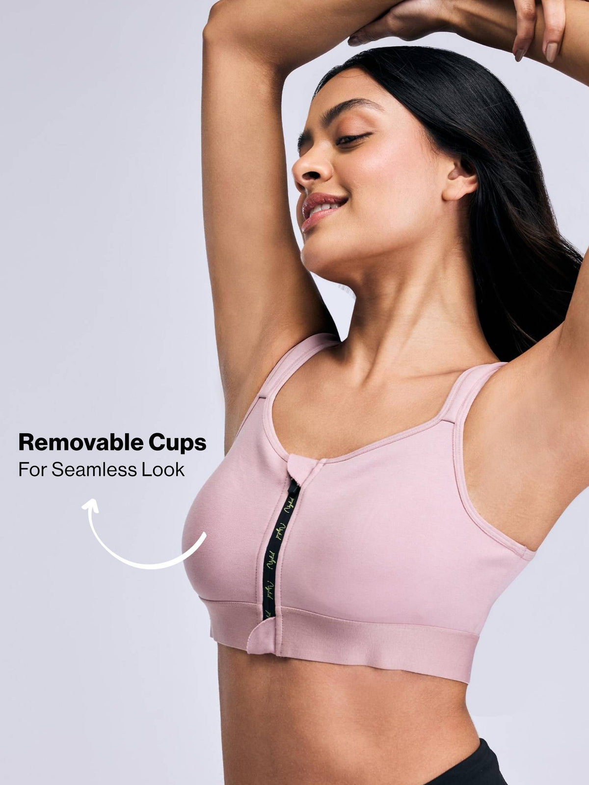Full Coverage Front Open High Impact Posture Correcting Sports Bra NYK907 Blue | sb09 - view 15
