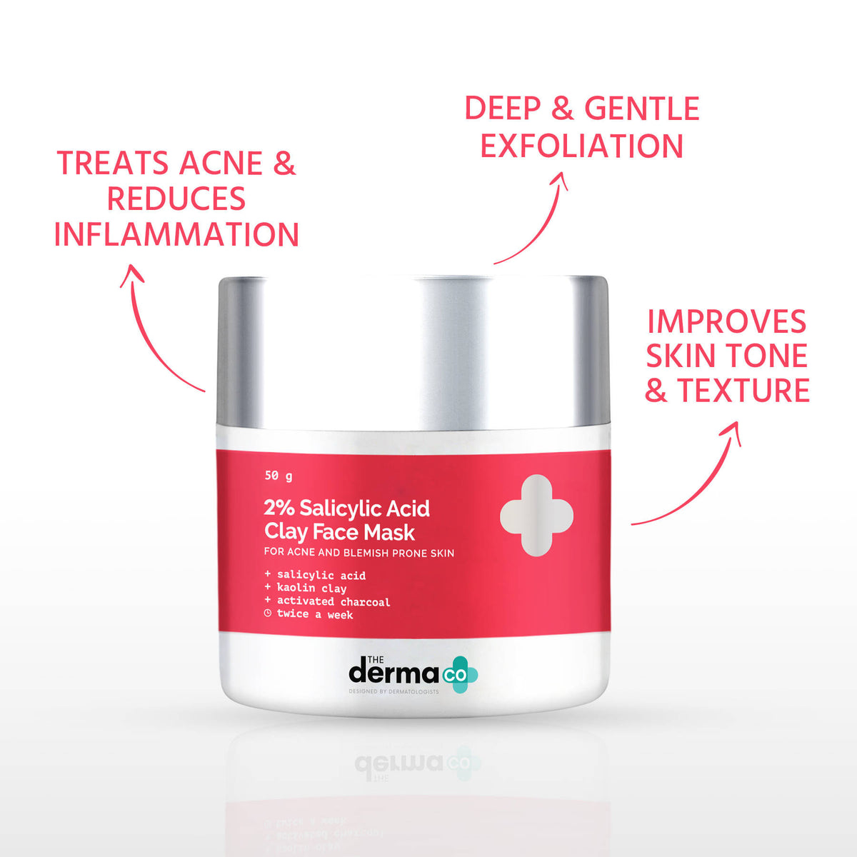 2% Salicylic Face Mask For Acne & Blemish Prone Skin | FC3 - view 2