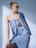 Blue Solid Regular Top | TT90 - view 1
