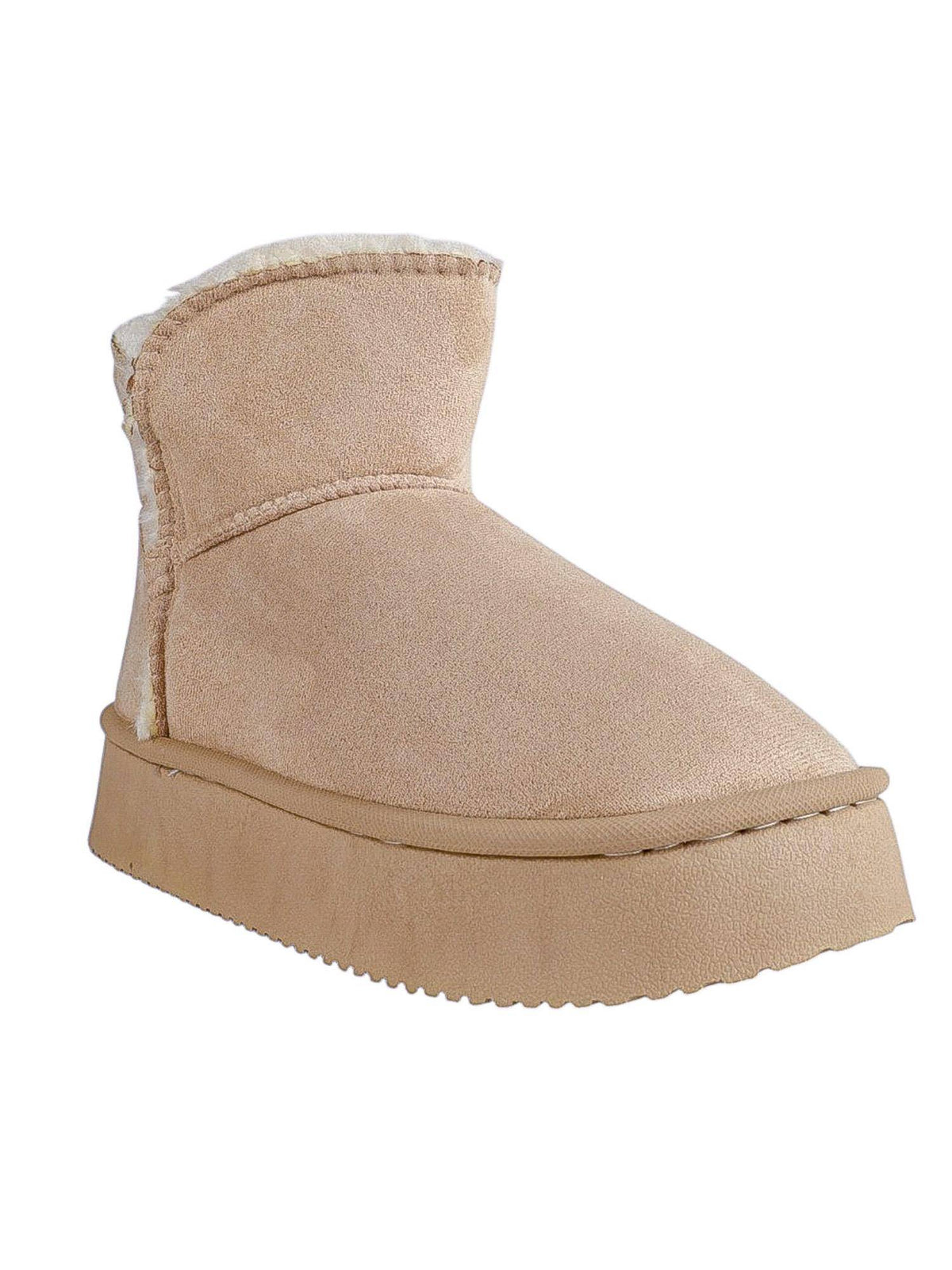 Women Beige Solid Casual Boots | BT61 - view 2