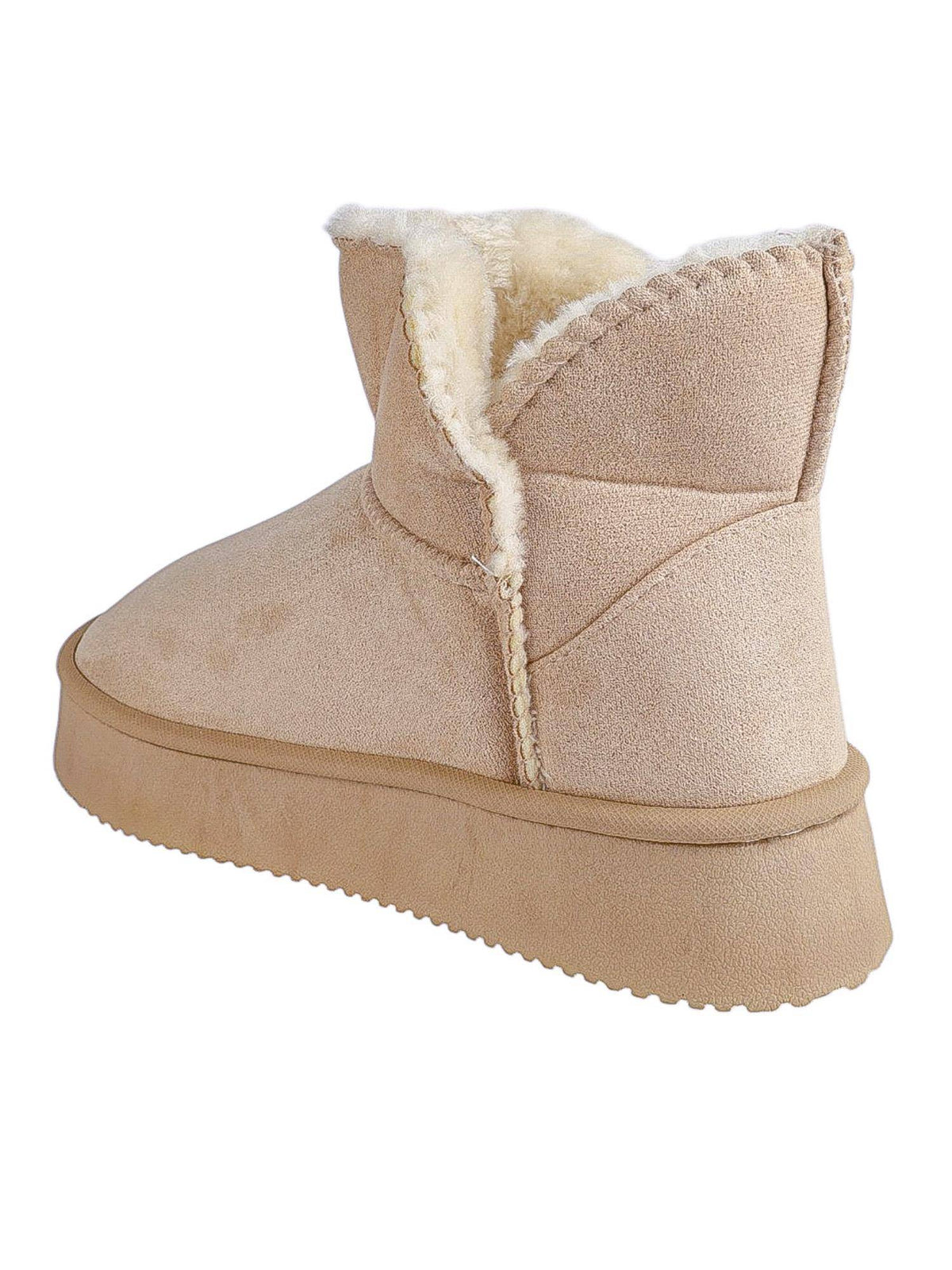 Women Beige Solid Casual Boots | BT61 - view 3