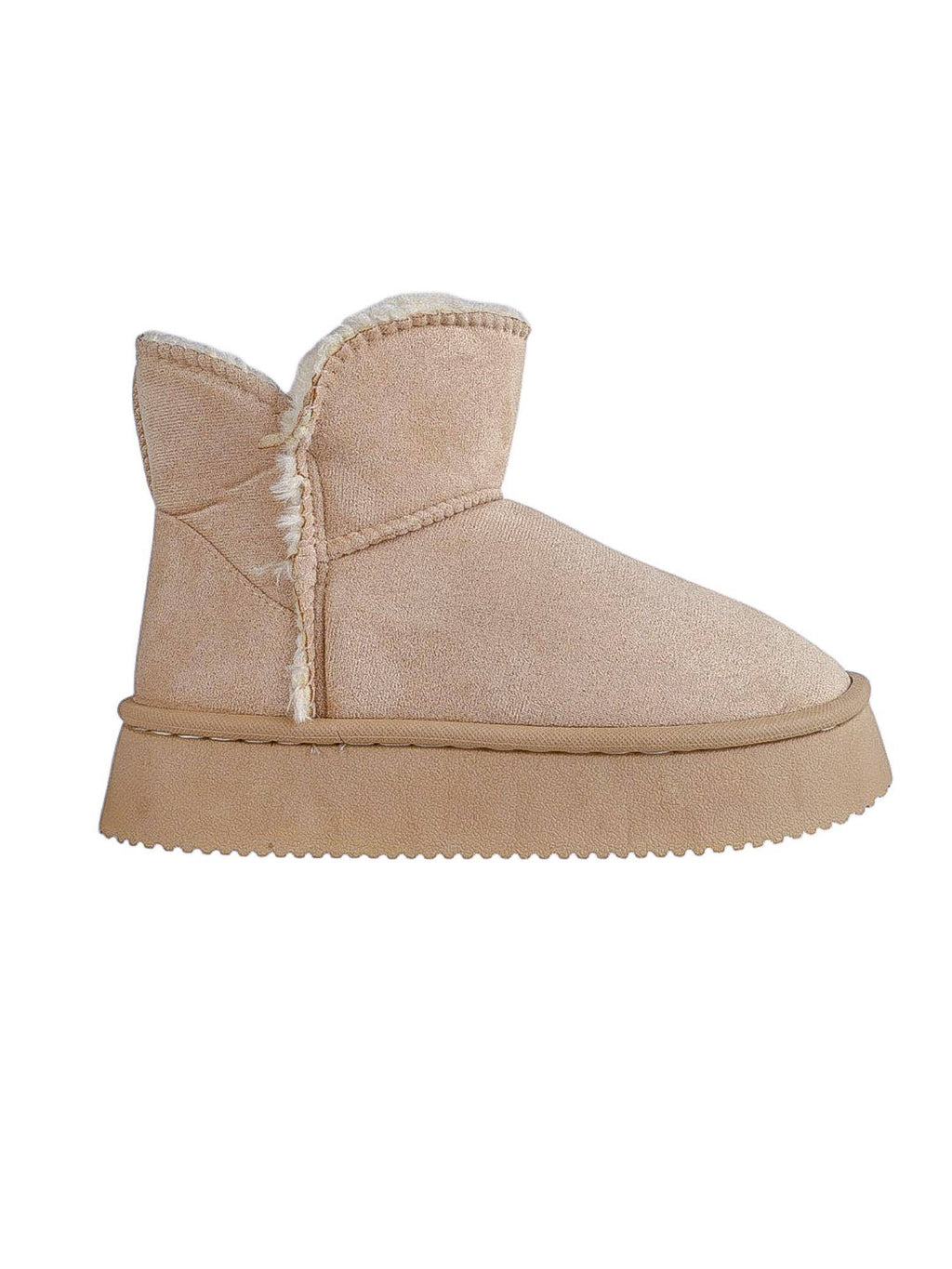 Women Beige Solid Casual Boots | BT61 - view 4