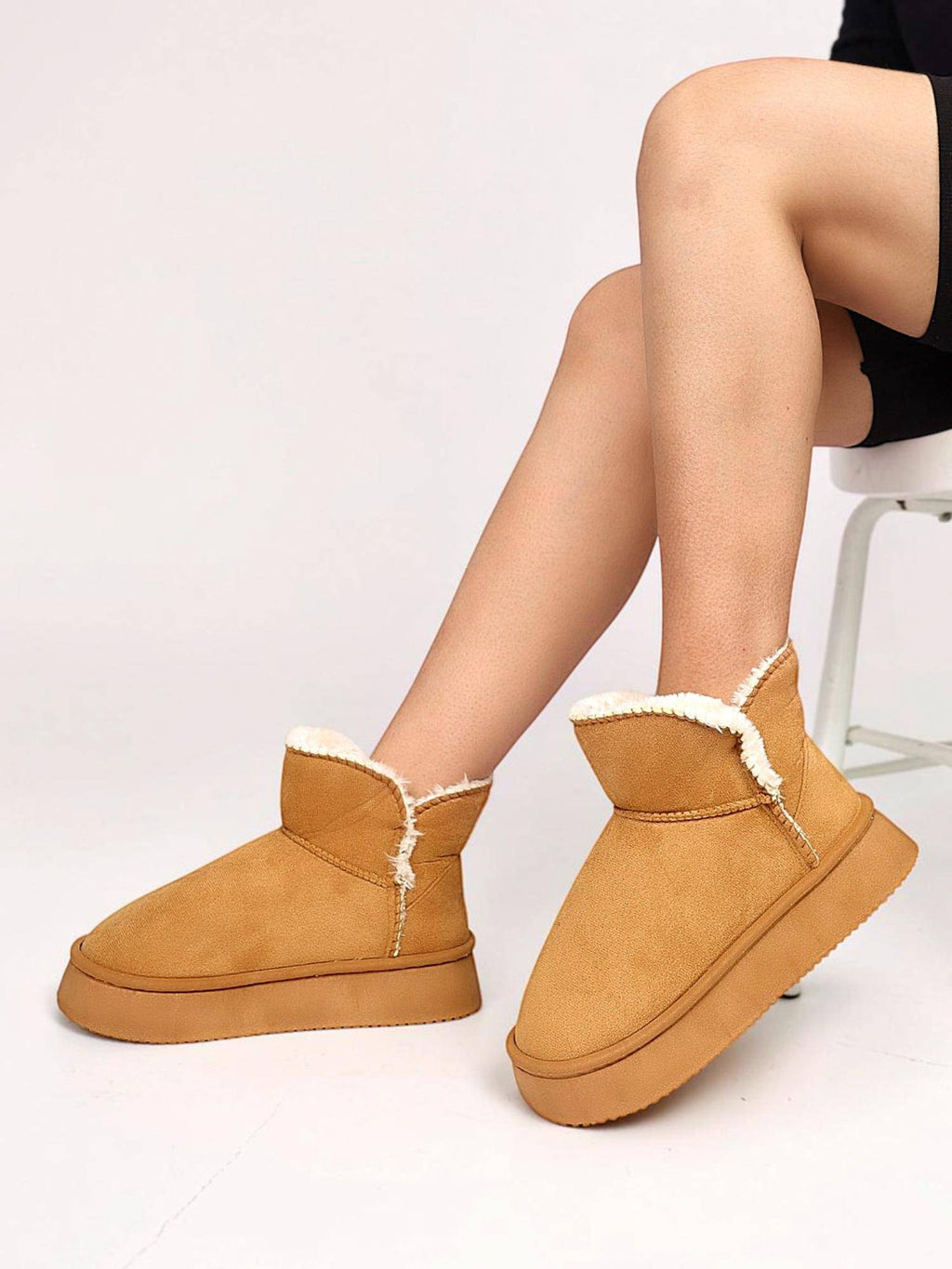 Women Brown Solid Casual Boots | BT61 - view 1