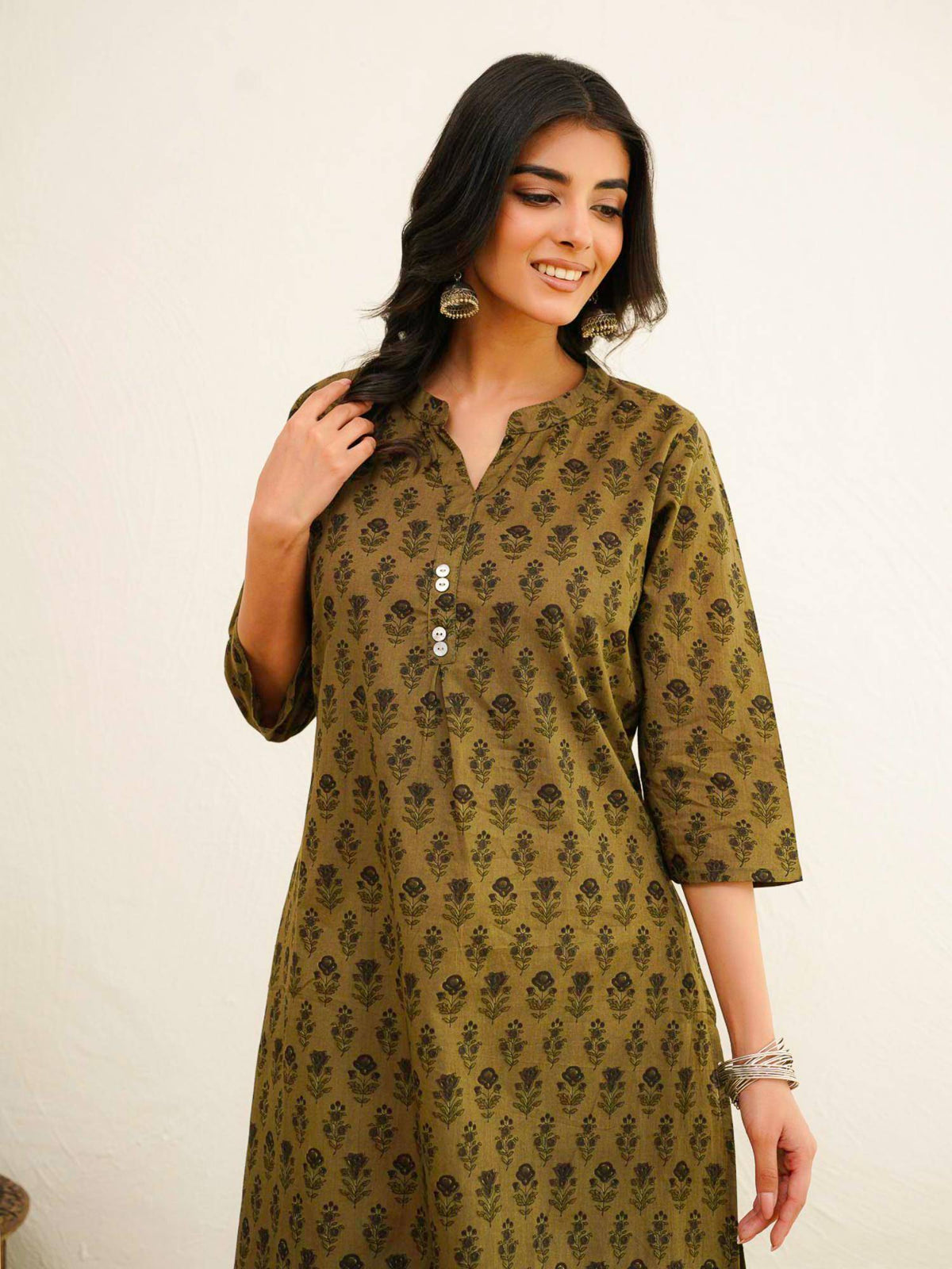 Cotton Pleat Kurta For Women | KDG - view 2
