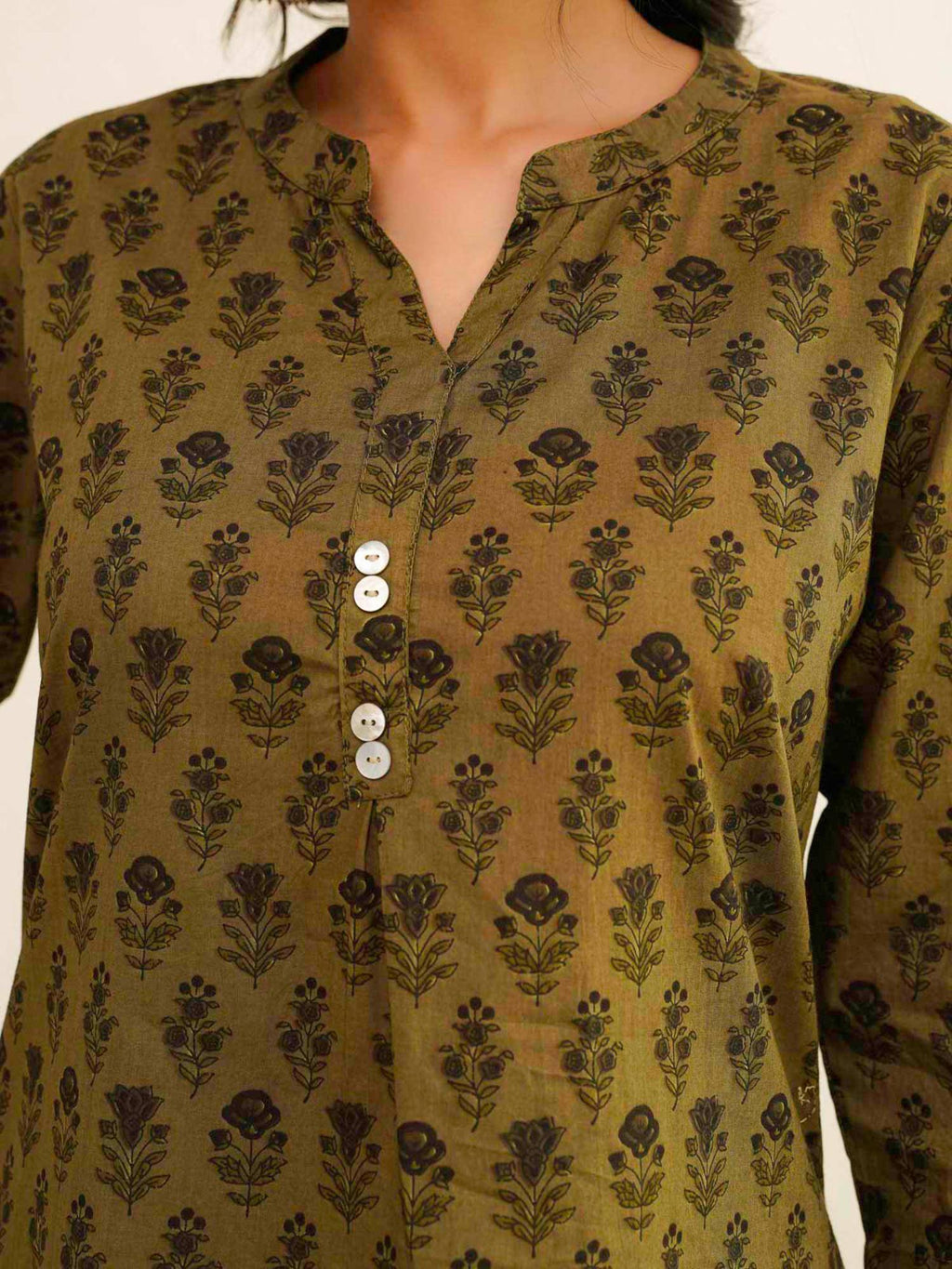 Cotton Pleat Kurta For Women | KDG - view 3