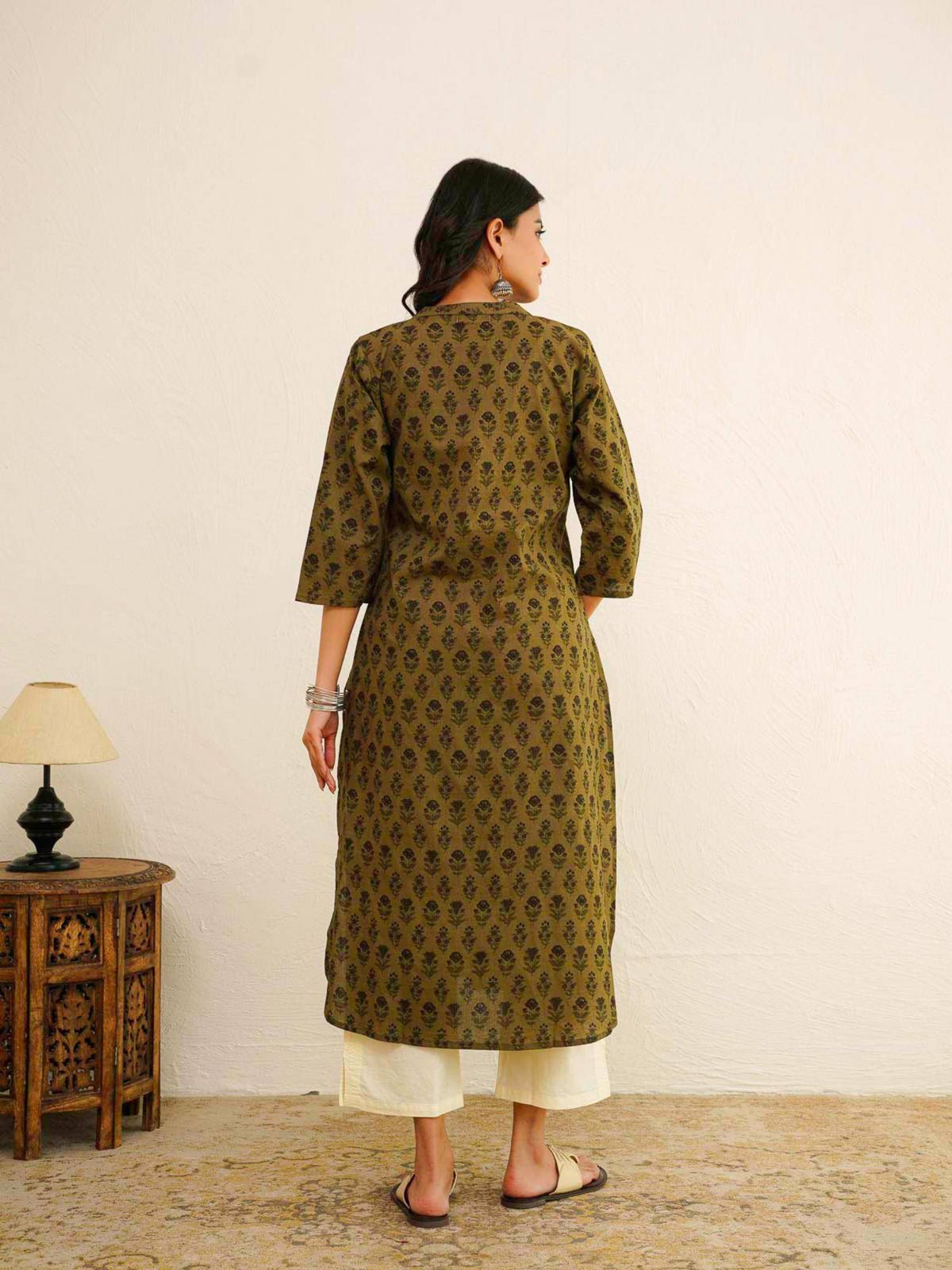 Cotton Pleat Kurta For Women | FY93 - view 6