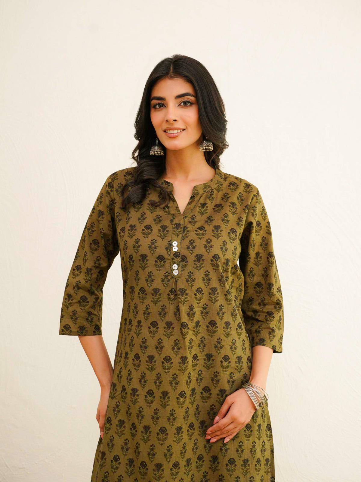 Cotton Pleat Kurta For Women | KDG - view 7