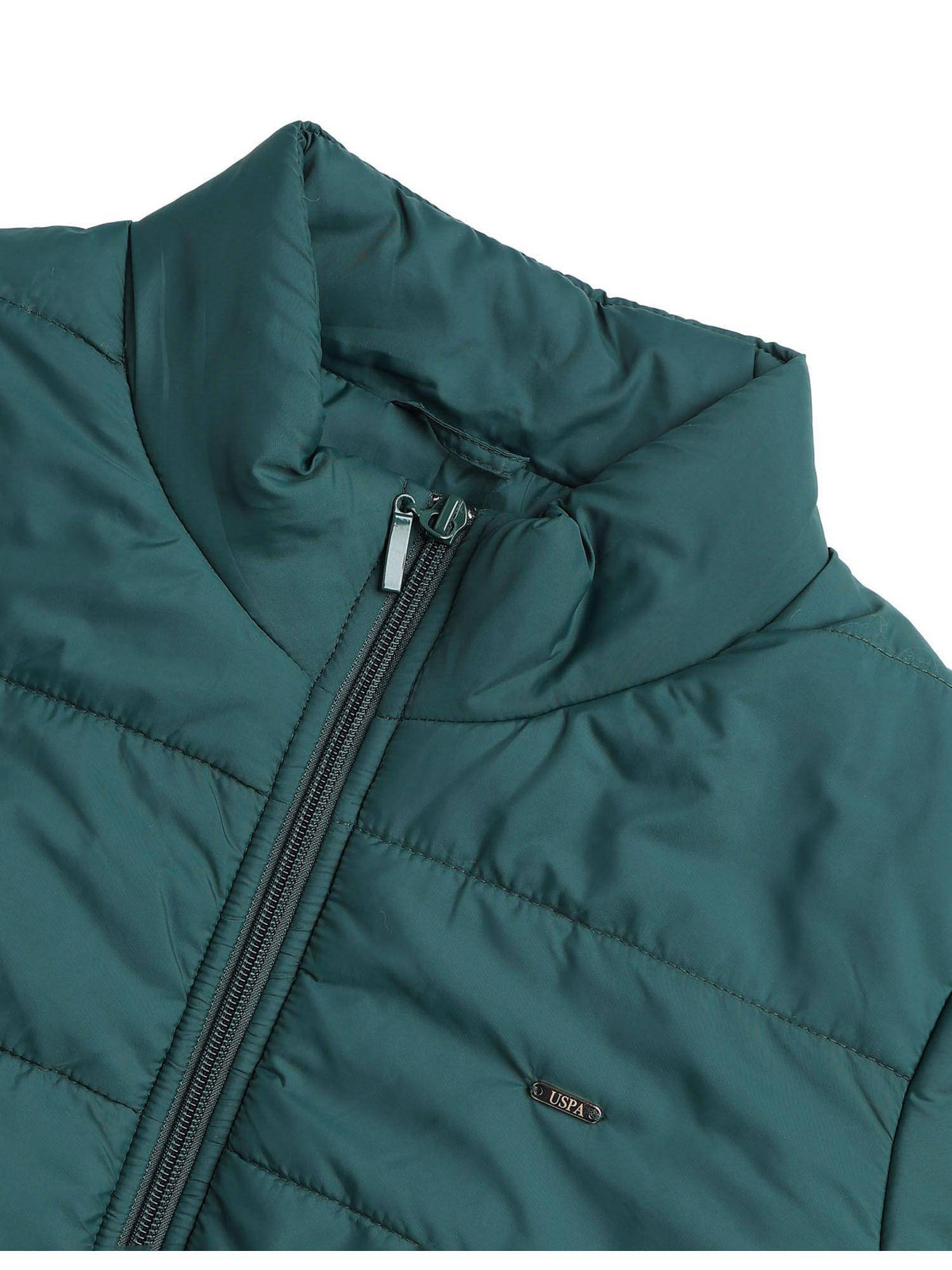 Teal Solid Regular Fit Puffer Jacket | JC78 - view 2