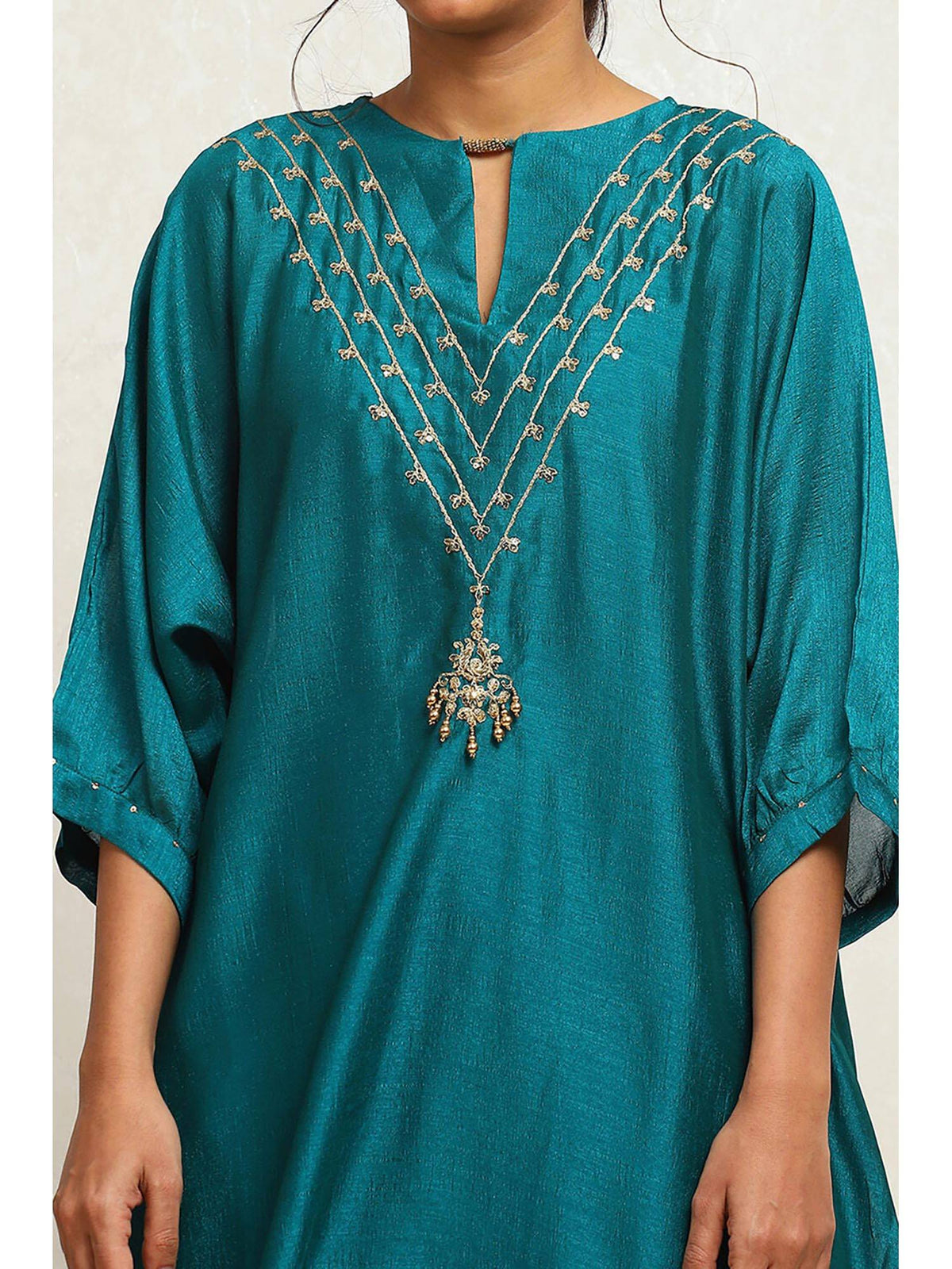 Womens Yellow Solid Festive Straight Kurta | U3S - view 8