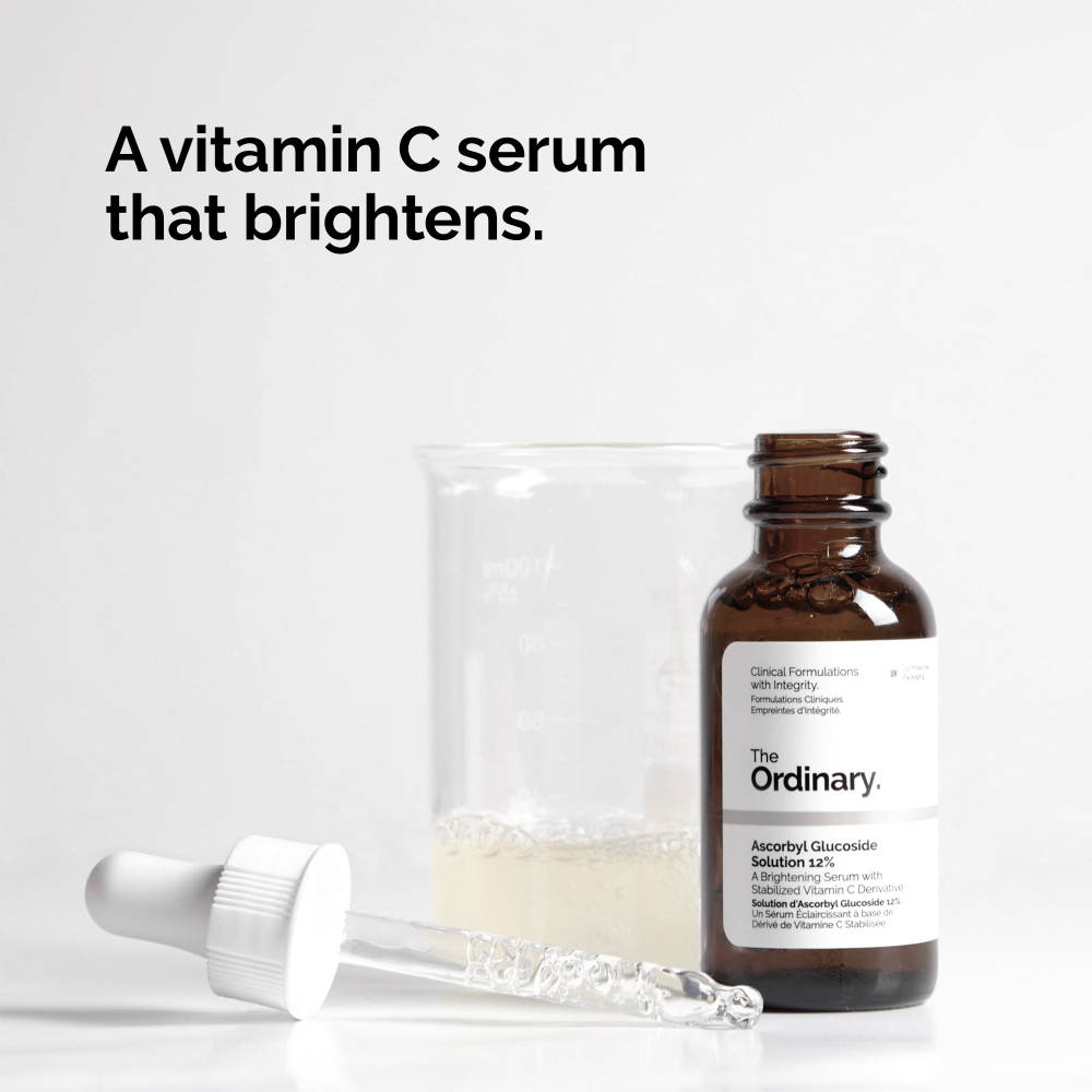 Ascorbyl Glucoside Solution 12% Brightening Vitamin C Serum For Even Skin Tone | FC3 - view 3