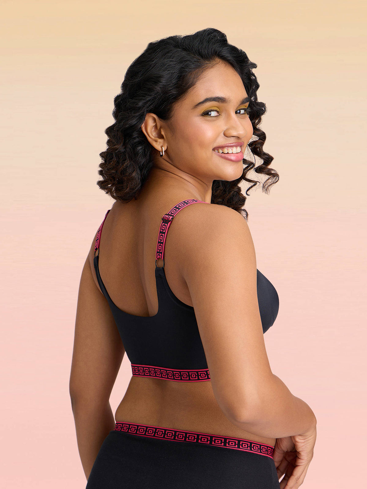 Varsity Edit Sports Bra - Red | sb09 - view 15