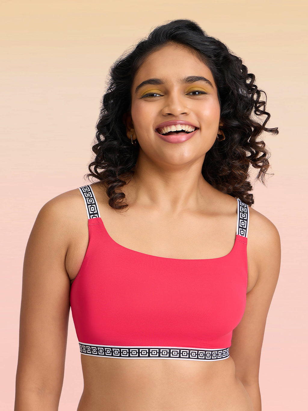 Varsity Edit Sports Bra - Red | sb09 - view 1