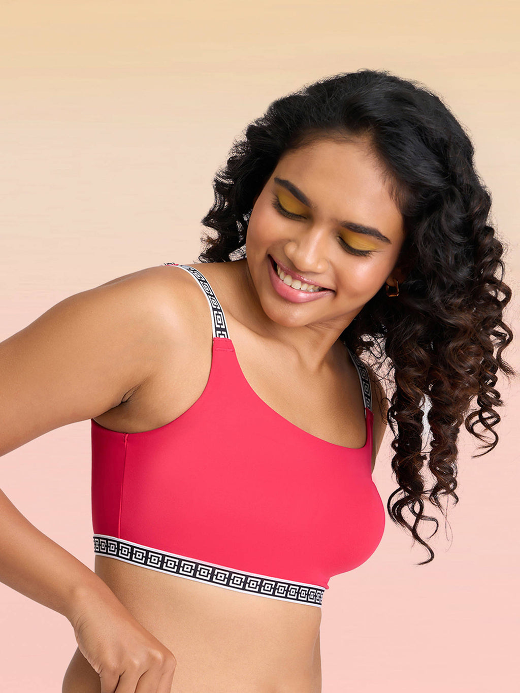 Varsity Edit Sports Bra - Red | sb09 - view 2