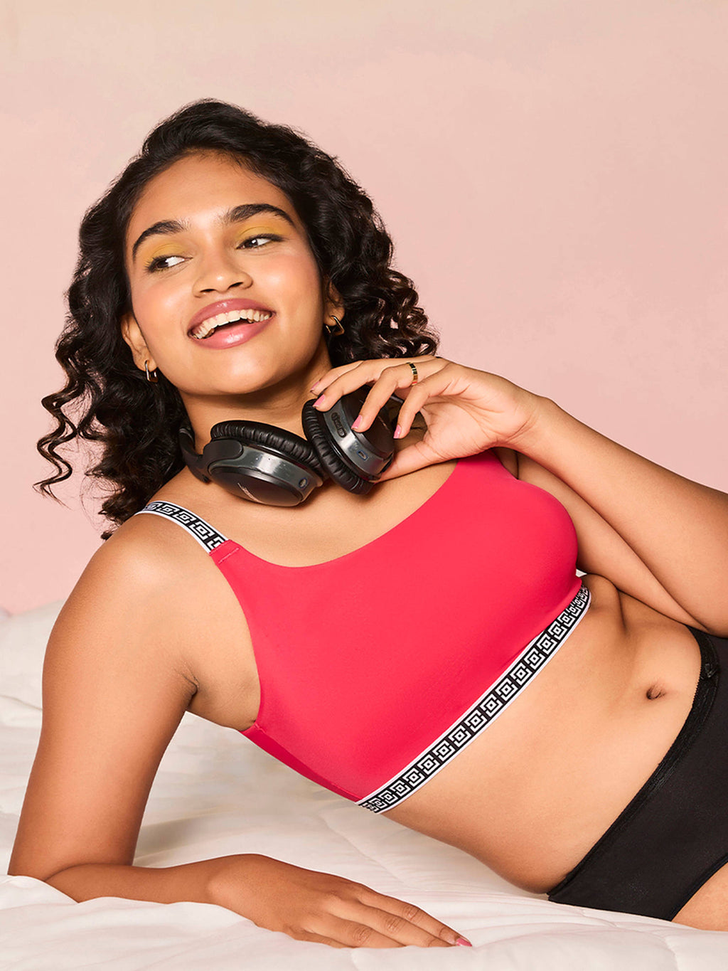 Varsity Edit Sports Bra - Red | sb09 - view 4