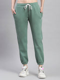 Women Solid Green Tapered Joggers | WJ89 - view 1