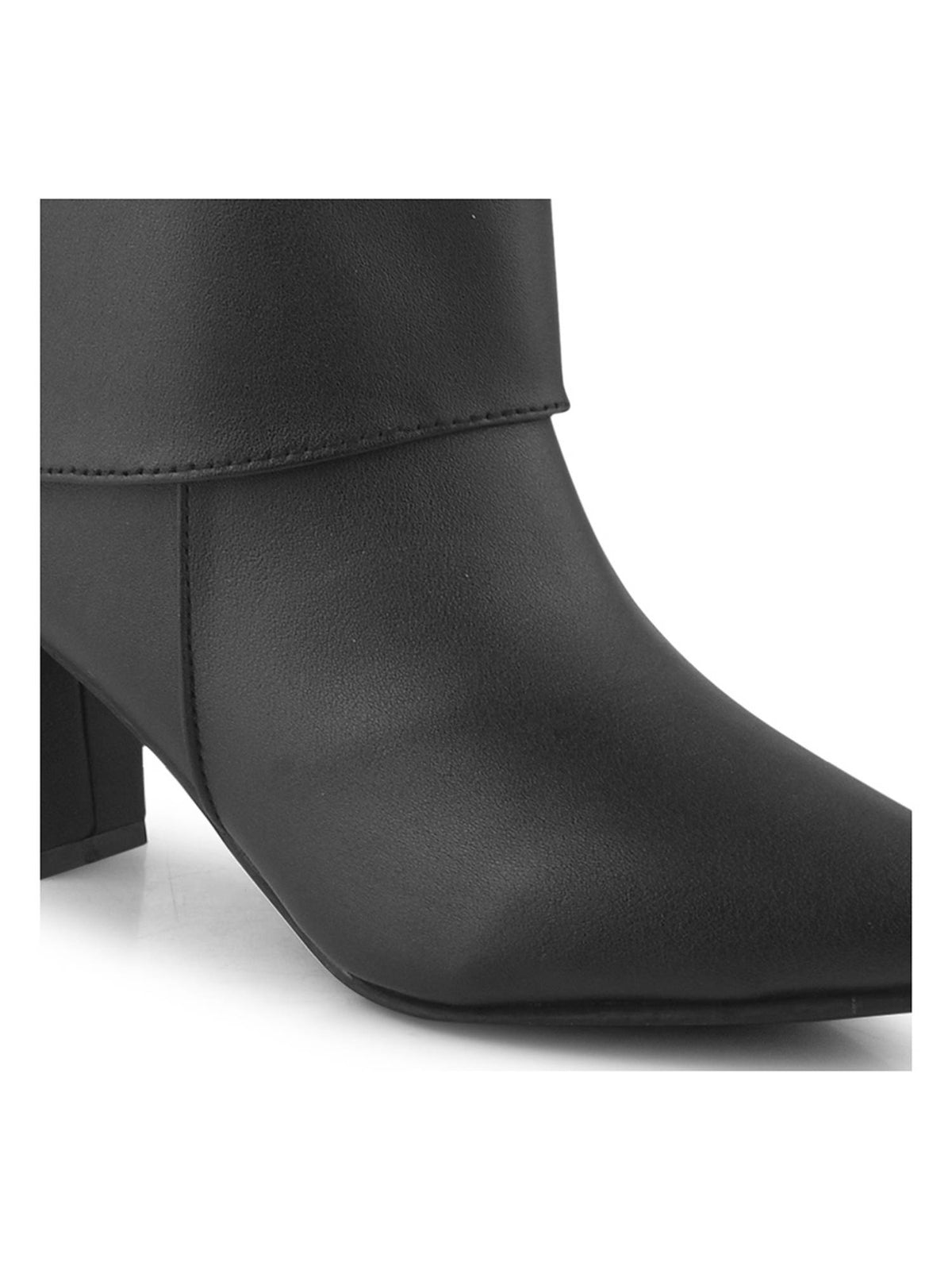Womens Black Knee High Slouch Casual Boots | BT61 - view 5