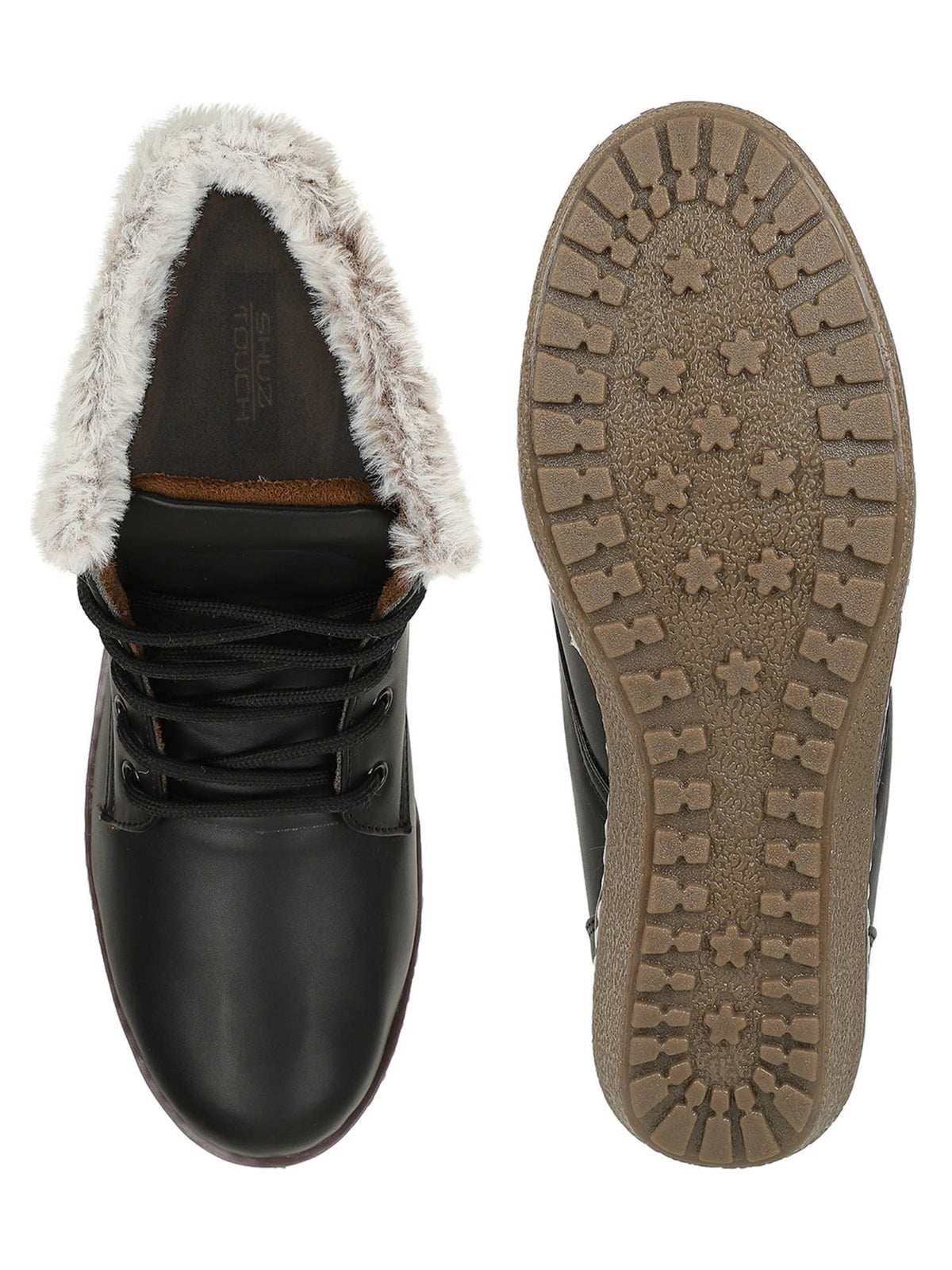Women Black Comfort Heeled Casual Boots | BT61 - view 4