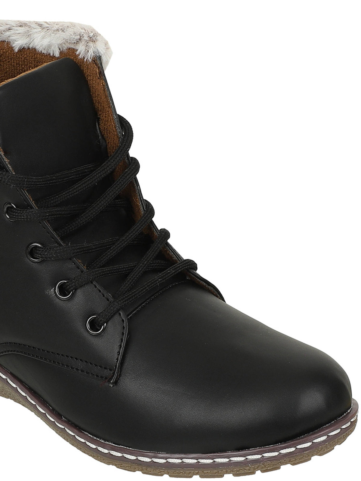 Women Black Comfort Heeled Casual Boots | BT61 - view 5