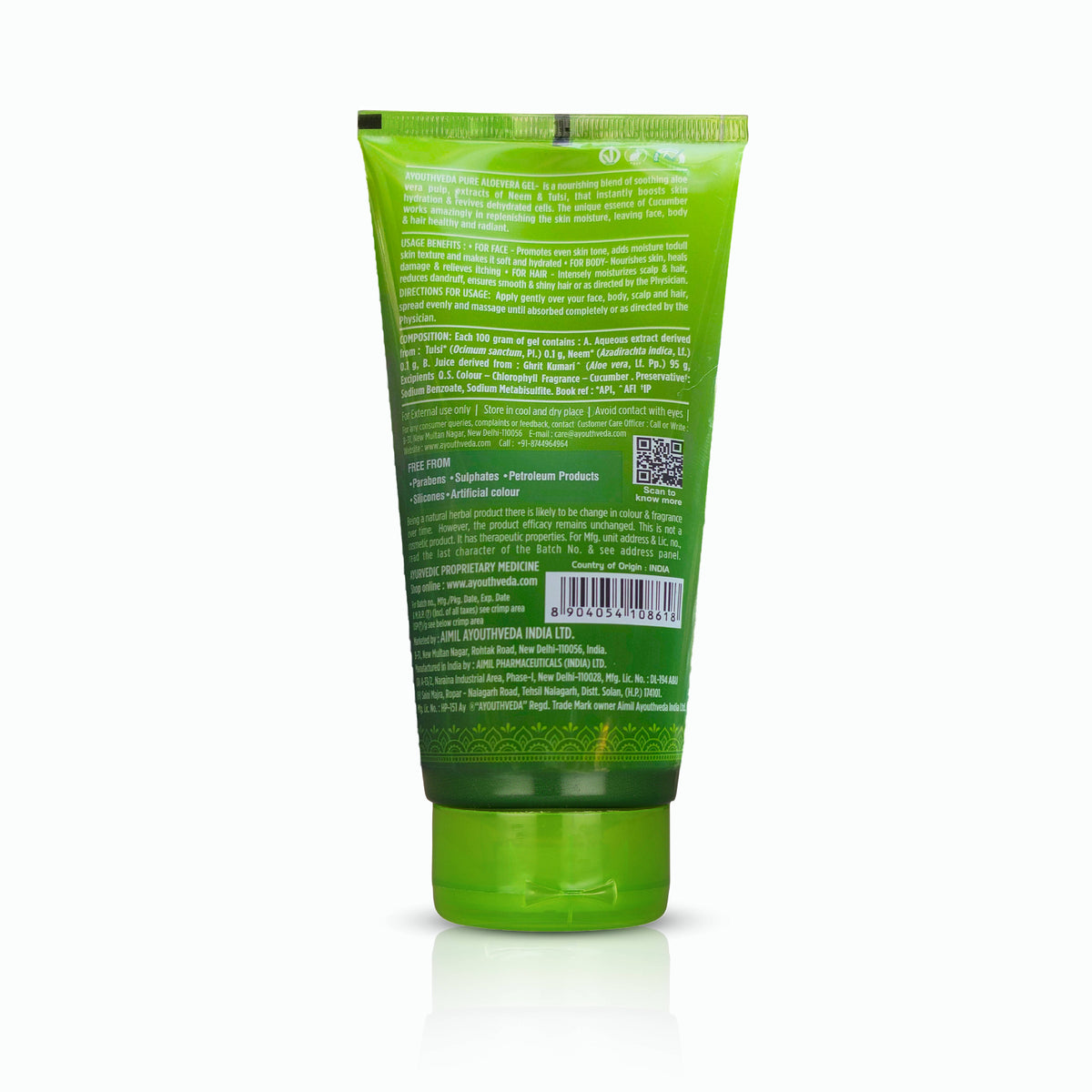 95% Pure Aloe Vera Gel - Multipurpose Hydration For Skin, Body & Hair | H02 - view 2