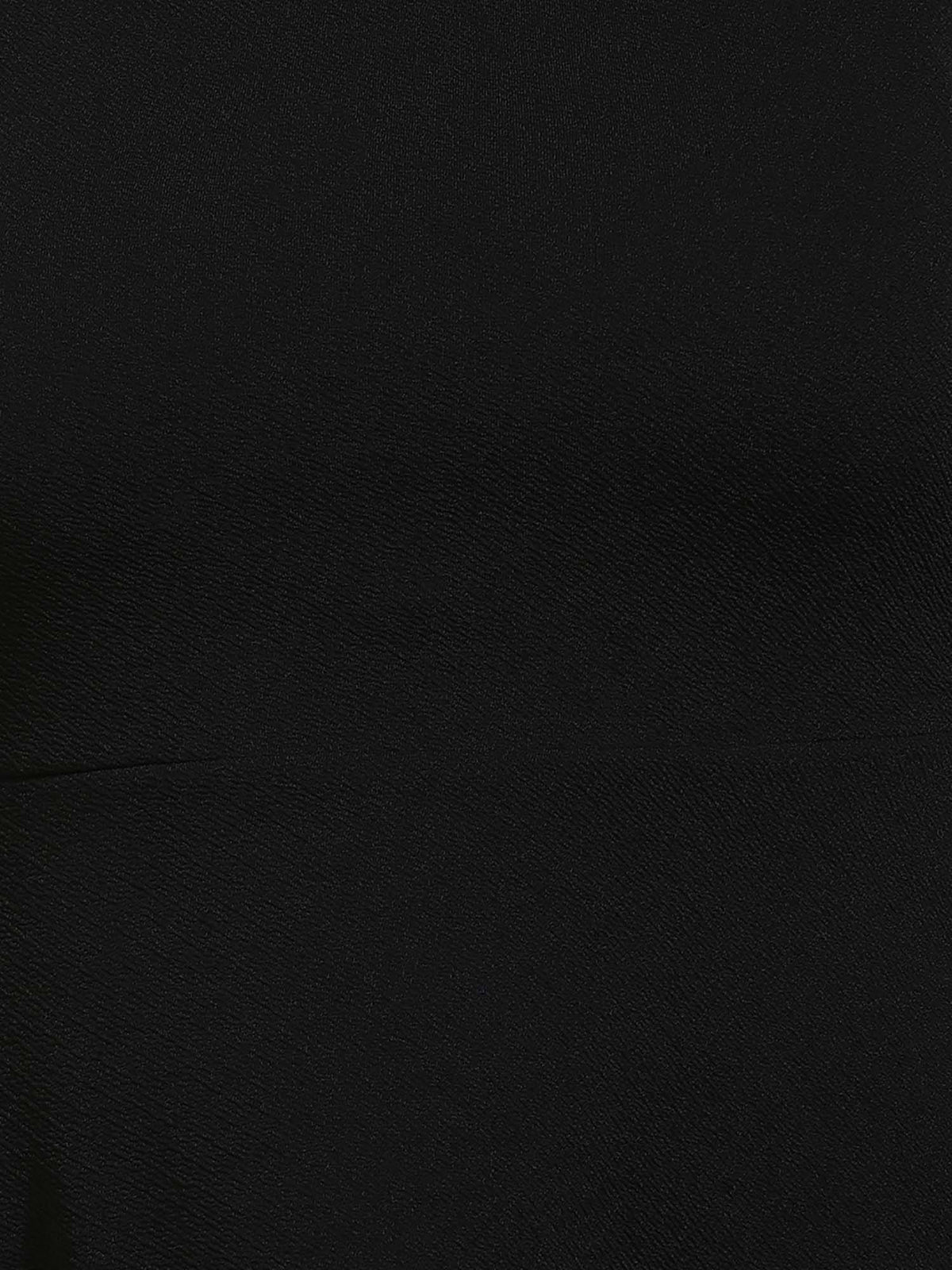Solid Black, Round Neck Peplum Top | pt51 - view 7