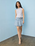 Nuon Blue Striped Blouse