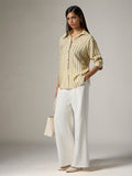 Wardrobe Lime Striped Shirt