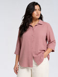 Gia Dusty Pink Solid Shirt