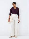Wardrobe Dark Plum Solid Shirt