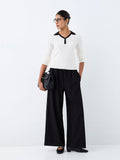 Wardrobe White Contrast-Detail Top