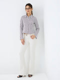 Nuon White Striped Shirt