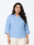 Gia Light Blue Melange Shirt