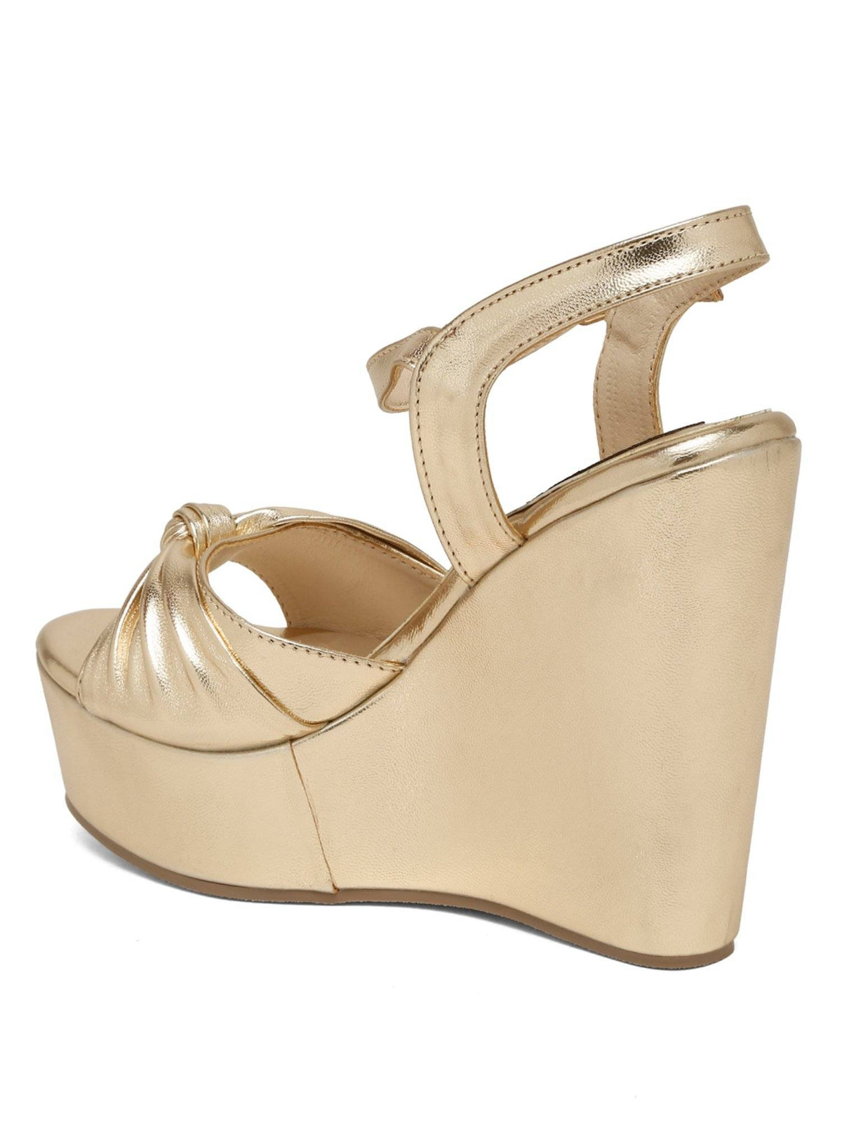Women Gold Wedges Heels | H78 - view 4